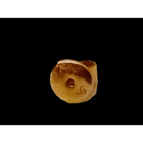 14k Solid Yellow Gold Diamond Pearl Cluster Dangle Stud Earrings 1.75" 3.7 Grams - Picture 6 of 7